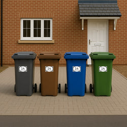 Personalised Self-Adhesive Bin Sticker2 – Pack of 4 (15x10cm)