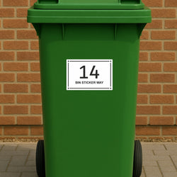 Personalised Self-Adhesive Bin Sticker 3  – Pack of 4 (15x10cm)