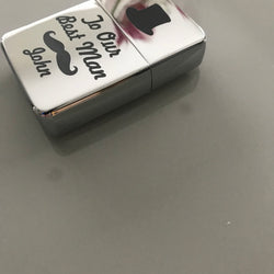 High Quality Personalised Brass Chrome Lighter