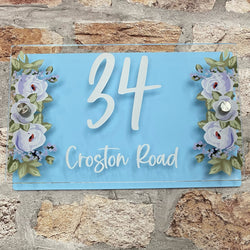 Floral House Sign