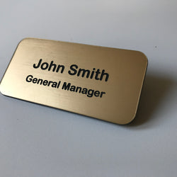 Personalised Name Badges With Pin