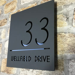 Contemporary House Sign 22x22cm