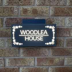 Solar House Sign 3, L.E.D Illuminated House Plaque