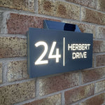 Solar House Sign 2, L.E.D Illuminated House Number
